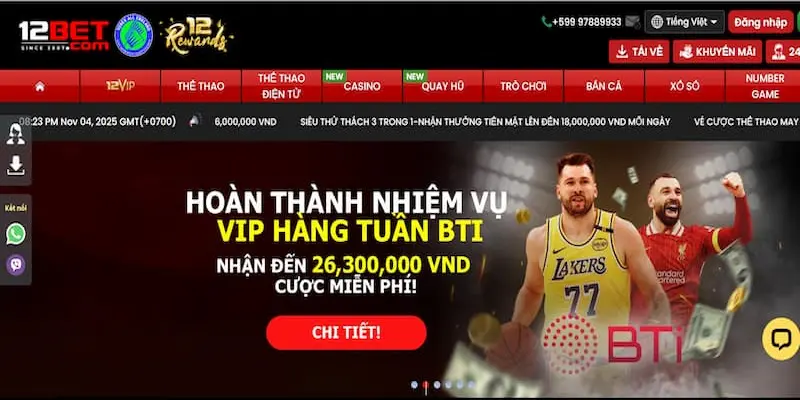 Nhà cái 12bet có uy tín không?